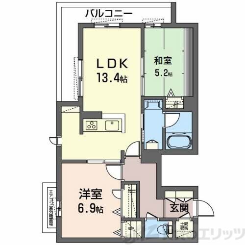 シャーメゾン　リーゾスの物件間取画像