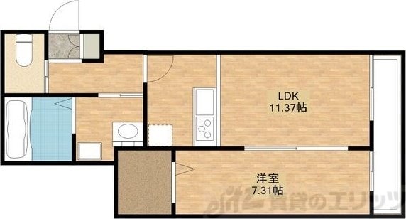 高槻市西五百住町共同住宅新築工事の物件間取画像