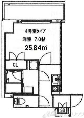 S-FORT江坂Salitaの物件間取画像