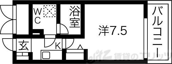 アスール江坂3rdの物件間取画像