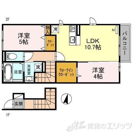 シャルマン井高野の物件間取画像