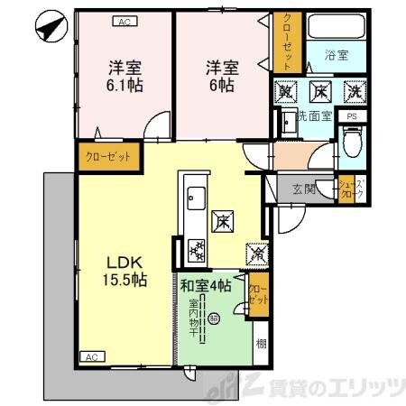 サンテリア水尾の物件間取画像