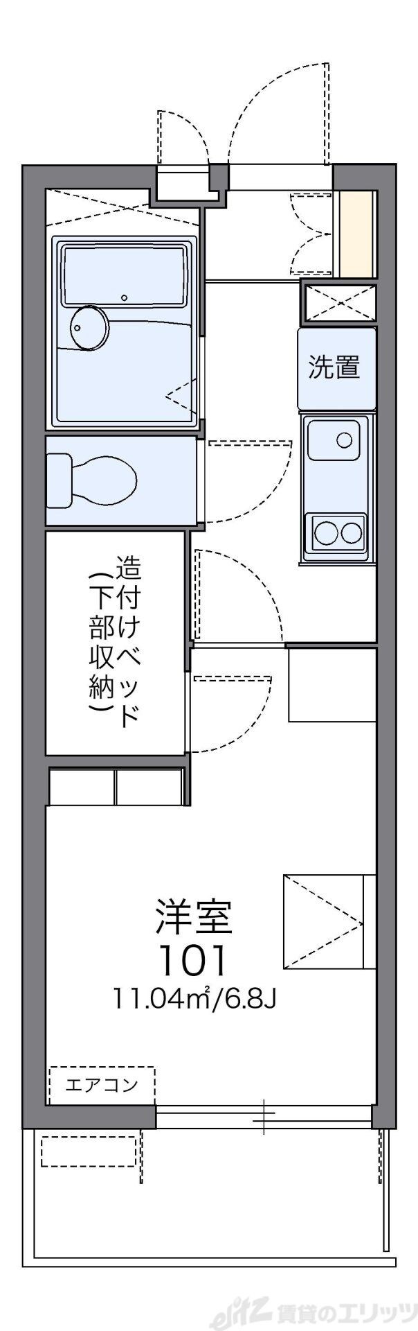 レオパレスビスタリー仁の物件間取画像