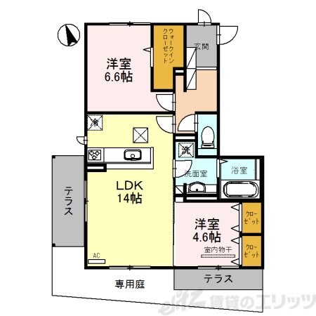 アヴニール箕面の物件間取画像