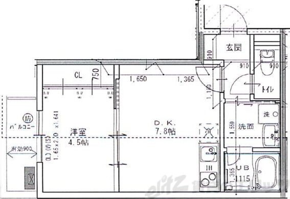 エテルナコート総持寺の物件間取画像
