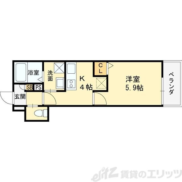 仮称）高槻市赤大路共同住宅の物件間取画像