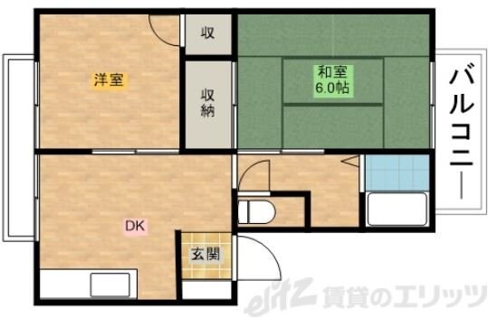 メロディ―ハイツ高槻Iの物件間取画像