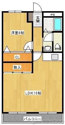 ニチモグリーンタウン10番館815の物件間取画像