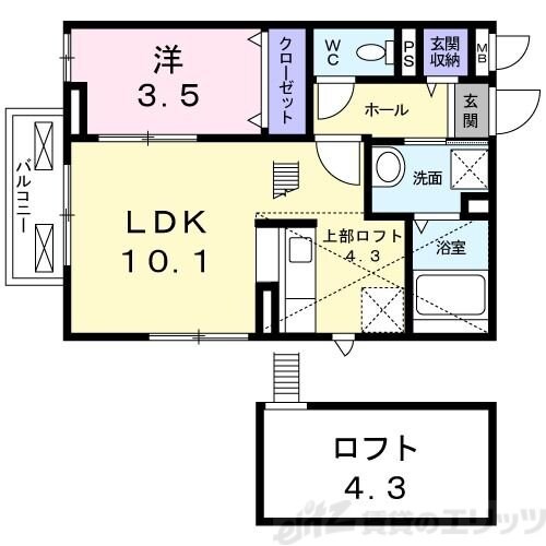 パル高槻の物件間取画像