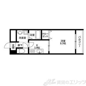 アンプルール クラージュ 別府の物件間取画像