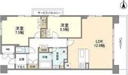 ＵＵＲコート茨木東中条の物件間取画像