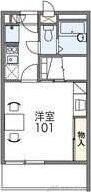 レオパレスリビエールブランシェの物件間取画像