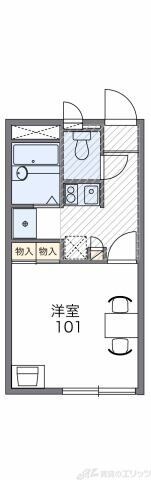 レオパレスイクセン３の物件間取画像