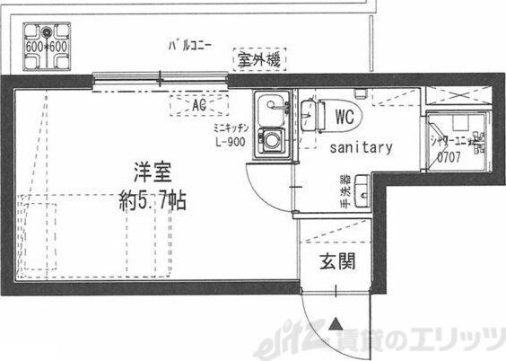 カンフォート吹田の物件間取画像