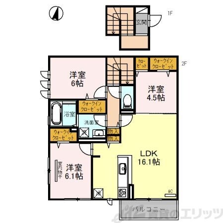 シャルマン並木の物件間取画像