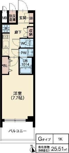 リッツ新大阪プレミアムの物件間取画像