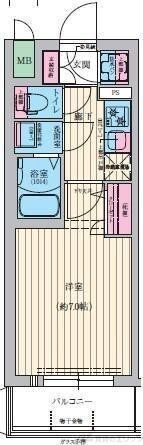 ファーストフィオーレ吹田パティオの物件間取画像