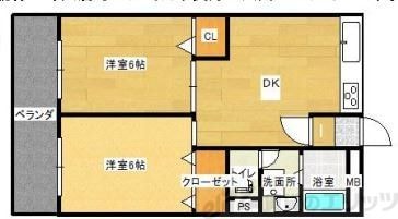 シャンティ高槻の物件間取画像