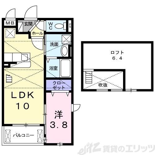 へりていじ桜井Iの物件間取画像