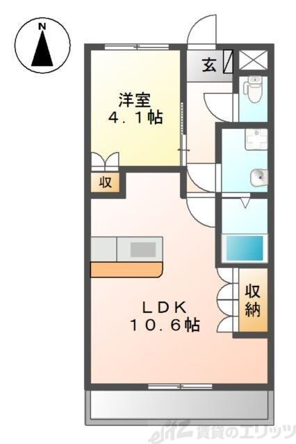 エトワール新在家の物件間取画像