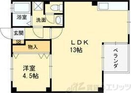 西田マンションの物件間取画像