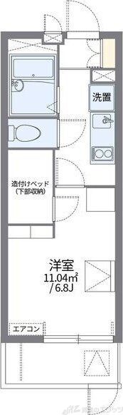 レオパレスI　S　北千里の物件間取画像