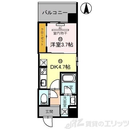 EL-Sia Shin-Osakaの物件間取画像