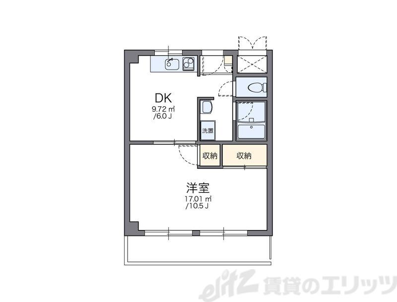 レオパレス康徳ハイツの物件間取画像