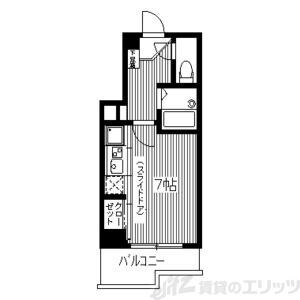 ドゥーエ江坂Iの物件間取画像