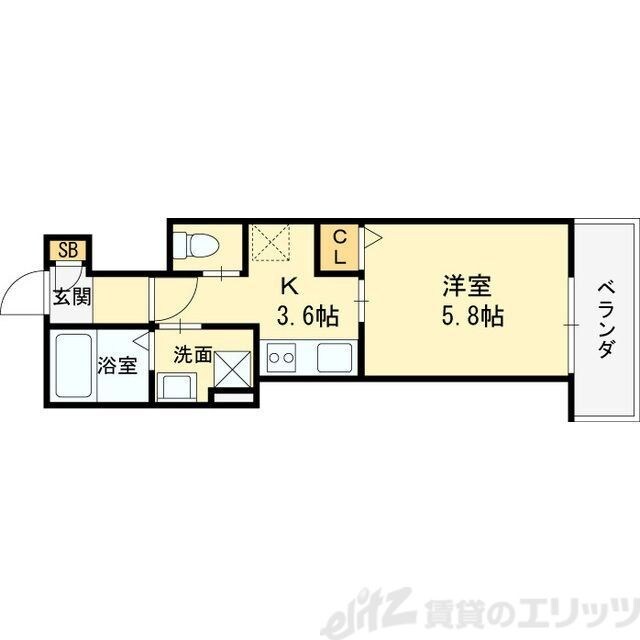 仮称）高槻市赤大路共同住宅の物件間取画像
