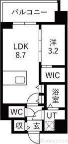 エスリードレジデンス梅田クラスシティの物件間取画像