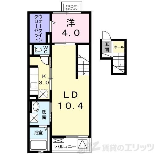 Ｌ’ｉＬＬ　登町の物件間取画像