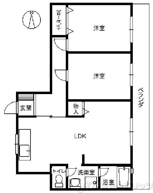 北邑ビルの物件間取画像