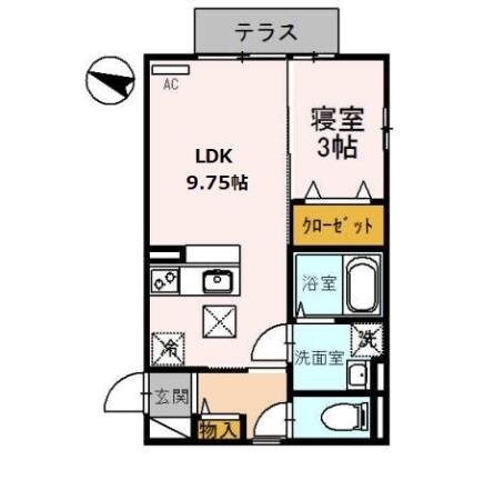 クラインガルテン　Ａ棟の物件間取画像