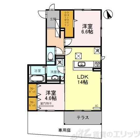 アヴニール箕面の物件間取画像