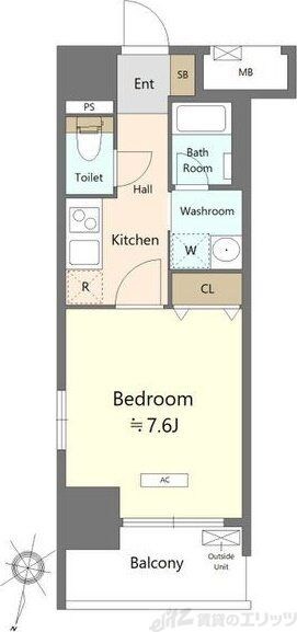 セレッソコート新大阪の物件間取画像