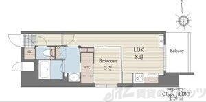 S-RESIDENCE天満橋arの物件間取画像