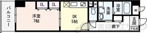 天満リバーサイドプラザの物件間取画像
