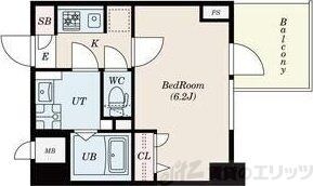 S-RESIDENCE新大阪Rishの物件間取画像