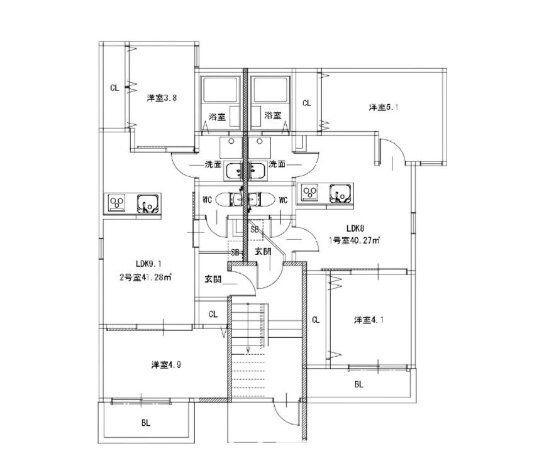 Hale Lea笹原の物件間取画像