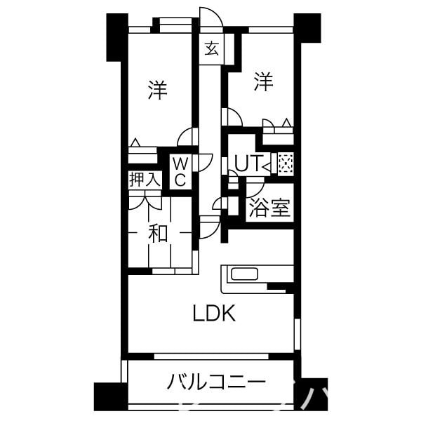 JGMヴェルデコレクション高宮駅前の物件間取画像