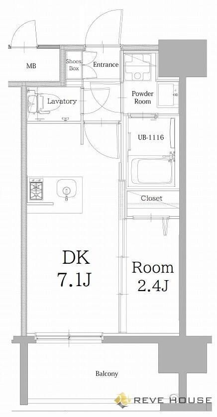 エンクレスト天神LINKの物件間取画像