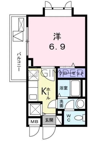 ラフィーネ初台の物件間取画像