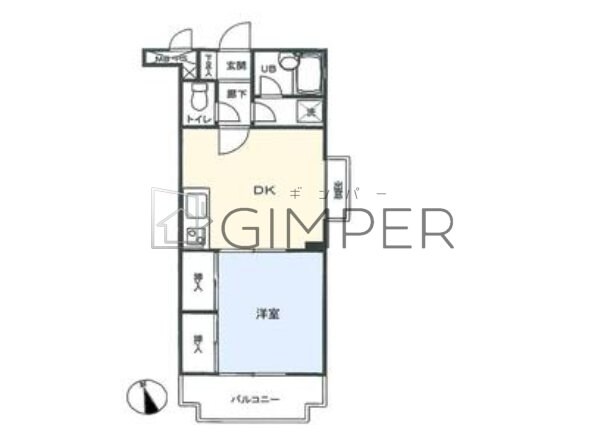 ライオンズマンション新宿原町の物件間取画像