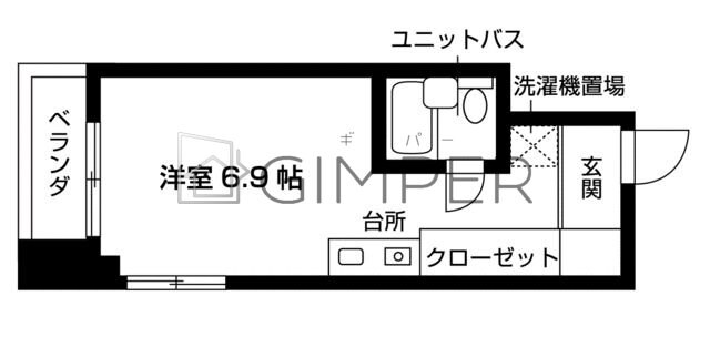 パークサイドＯの物件間取画像