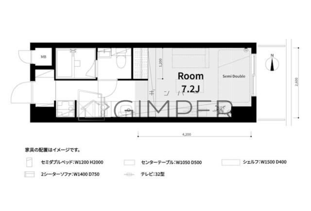 ストーク北新宿の物件間取画像