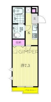 ヴェルデ東中野の物件間取画像