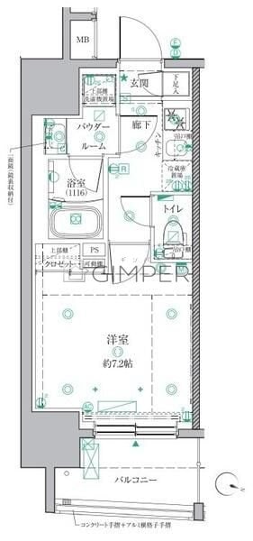 クレイシアＩＤＺ板橋本町アーバンレジデンスの物件間取画像