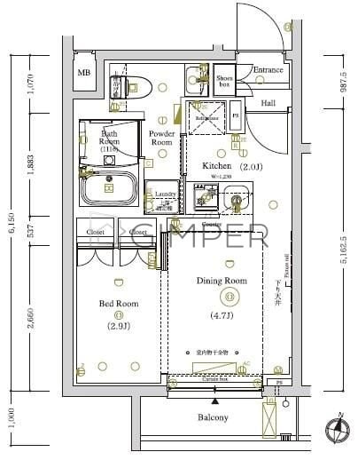 ＡＸＡＳ東京ウエスト練馬の物件間取画像