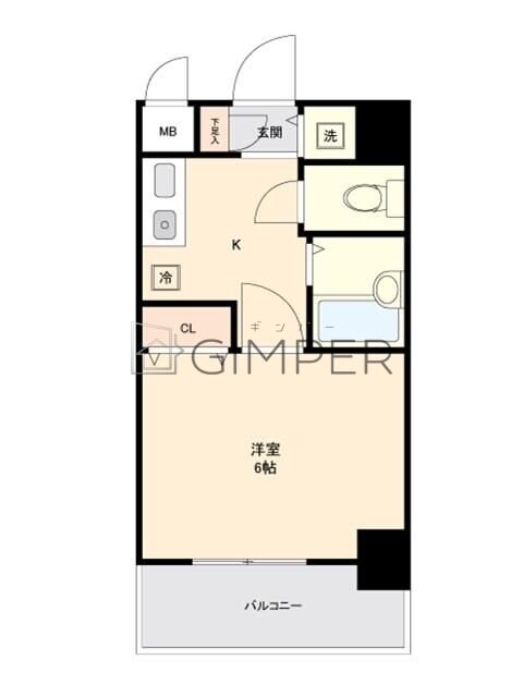 エクセリア池袋の物件間取画像